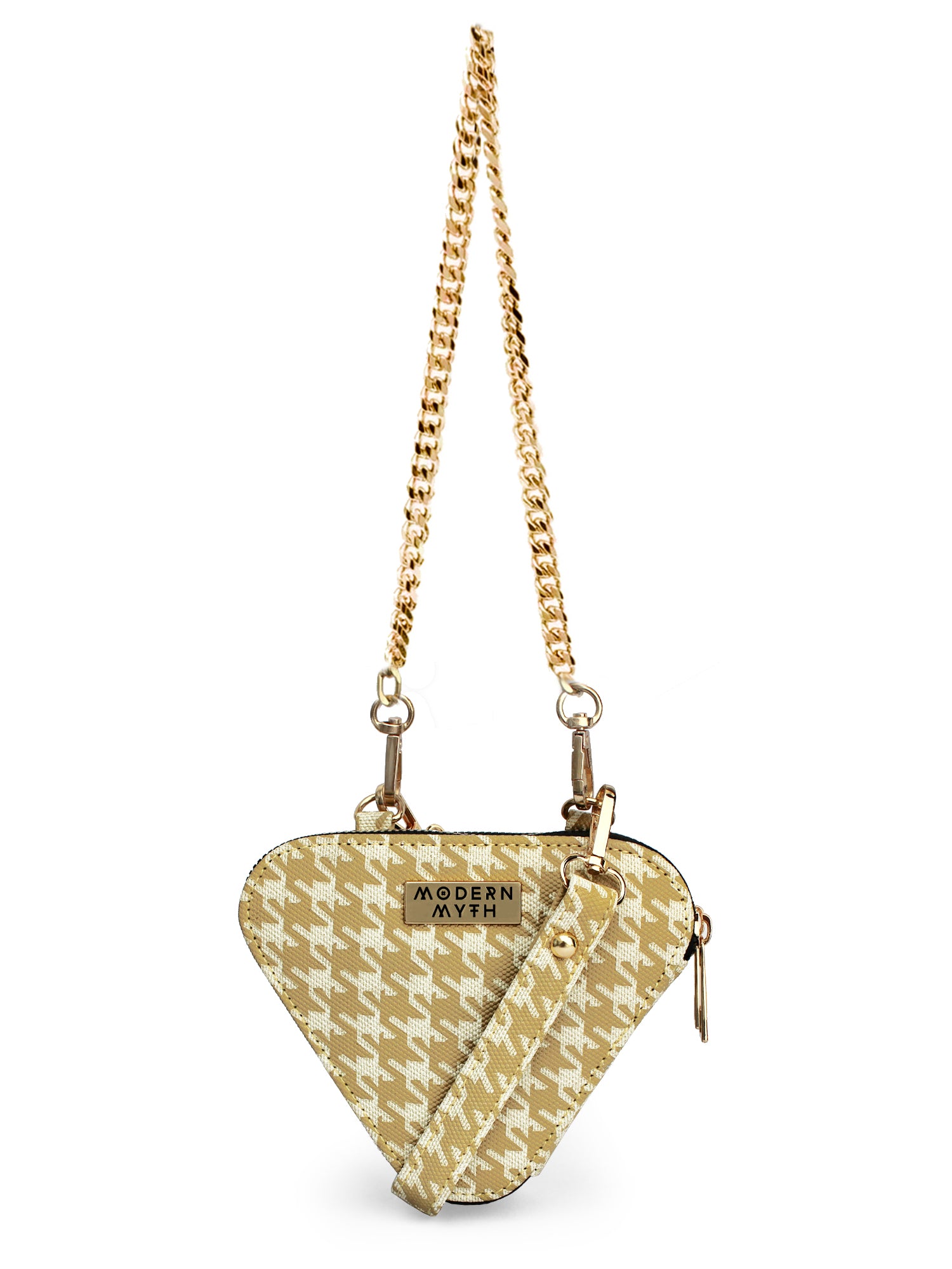 Modern Myth Trio Grey Houndstooth Mini Triangle Bag At Nykaa Fashion - Your Online Shopping Store