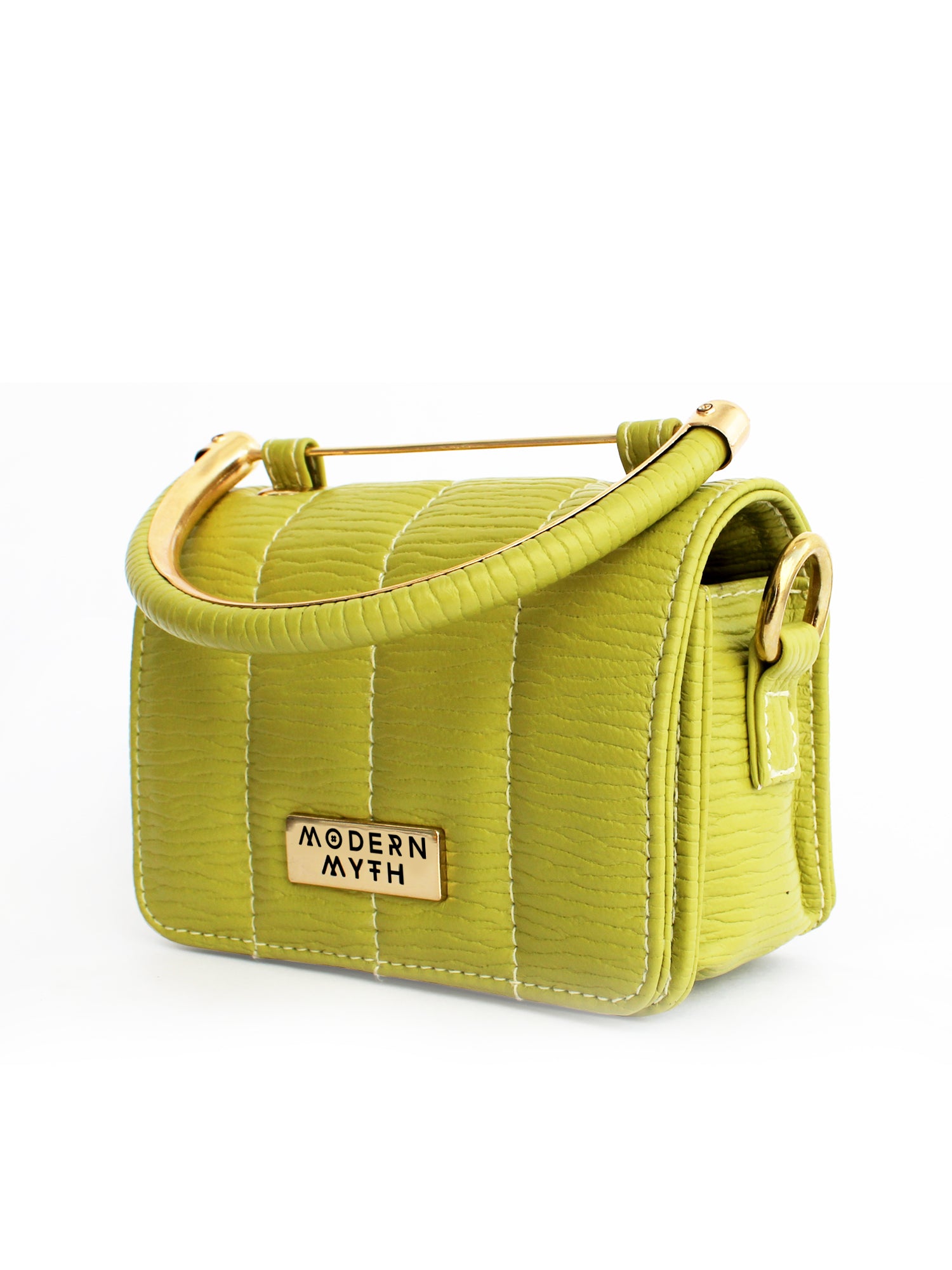 Nano Lime Green Mini Box Bag Modern Myth