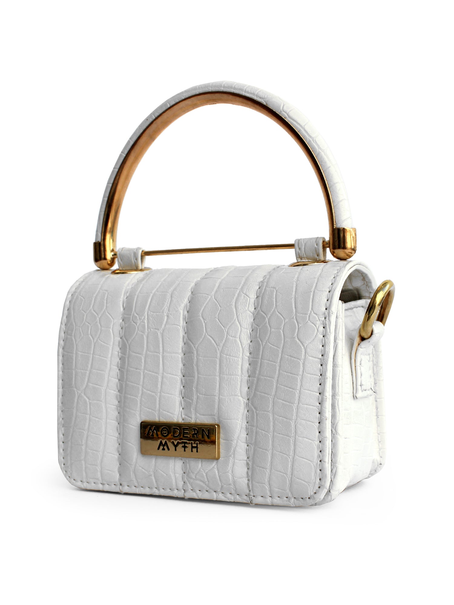 Nano White Mini Box Bag Modern Myth