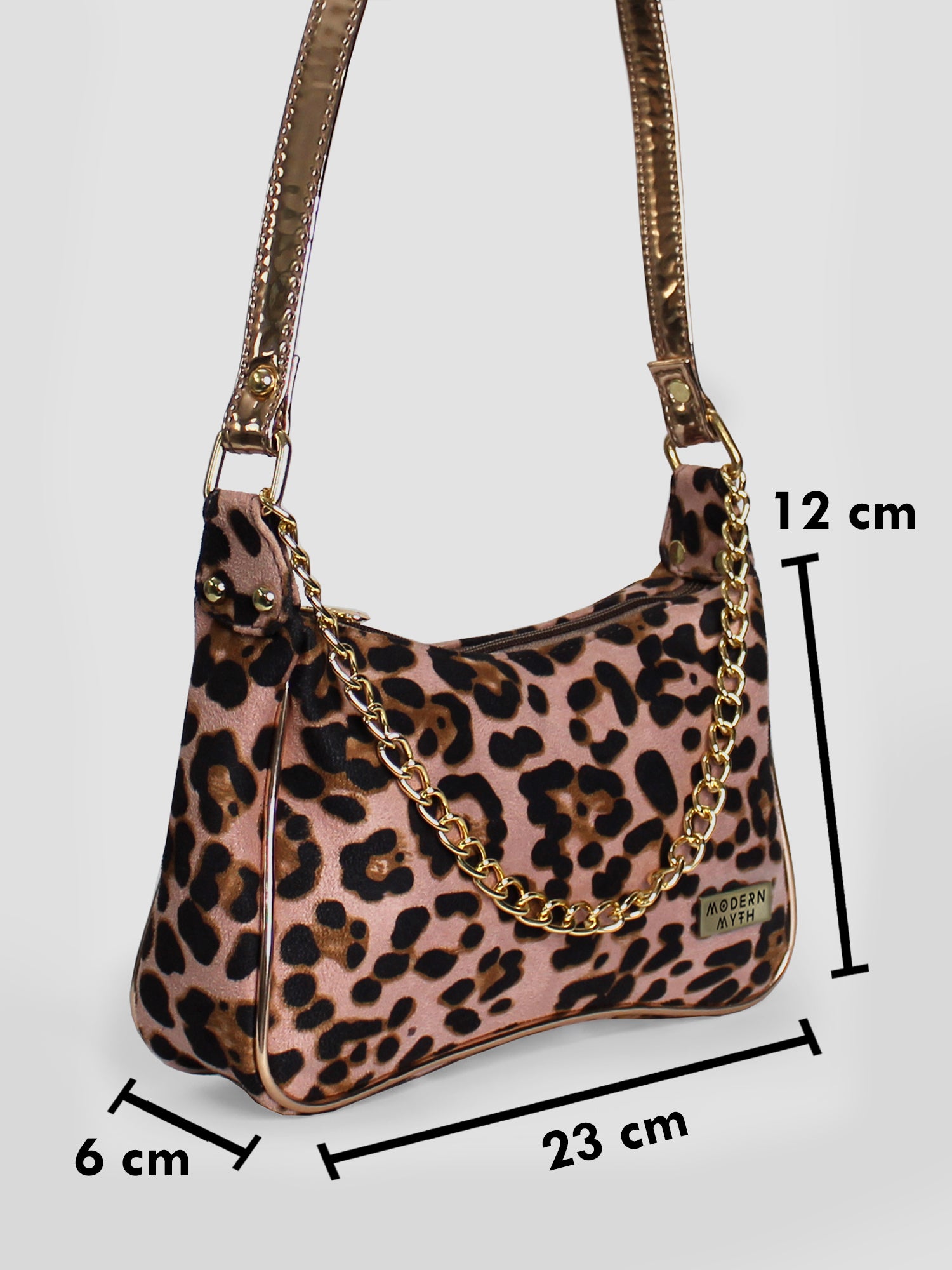 Animal print shop mini bag